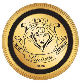 HB HOOD BUSINESS IN US WE MUST EST. 2016 HB trademark