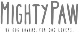 MIGHTY PAW BY DOG LOVERS. FOR DOG LOVERS trademark