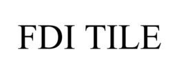 FDI TILE trademark