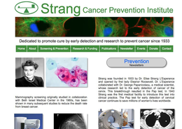 STRANG CANCER PREVENTION INSTITUTE, THE COMMON WORDS CANCER, PREVENTION AND INSTITUTE ARE DISCLAIMED APART FROM THE MARK AS SHOWN. trademark