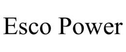 ESCO POWER trademark