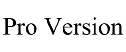 PRO VERSION trademark
