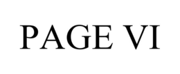 PAGE VI trademark