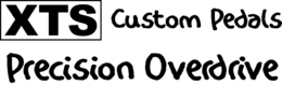 XTS CUSTOM PEDALS PRECISION OVERDRIVE trademark