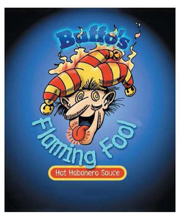 BUFFO'S FLAMING FOOL HOT HABANERO SAUCE trademark