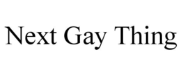 NEXT GAY THING trademark