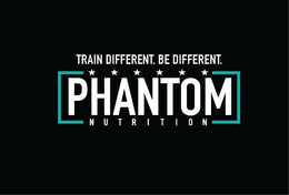 PHANTOM NUTRITION, TRAIN DIFFERENT. BE DIFFERENT. trademark