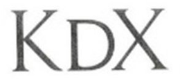 KDX trademark