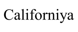 CALIFORNIYA trademark