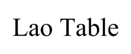 LAO TABLE trademark