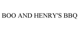 BOO AND HENRY'S BBQ trademark