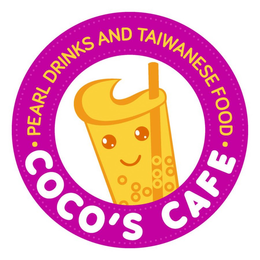 COCO'S CAFE · PEARL DRINKS AND TAIWANESE trademark