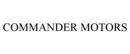 COMMANDER MOTORS trademark