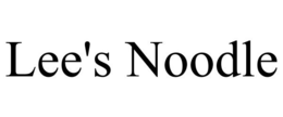 LEE'S NOODLE trademark