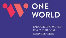 1W ONE WORLD EMPOWERING WOMEN FOR THE GLOBAL CONVERSATION trademark