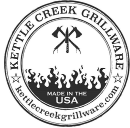 KETTLE CREEK GRILLWARE MADE IN THE USA KETTLECREEKGRILLWARE.COM trademark