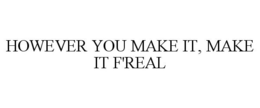 HOWEVER YOU MAKE IT, MAKE IT F'REAL trademark