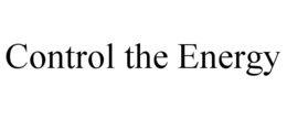 CONTROL THE ENERGY trademark