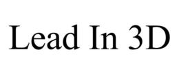 LEAD IN 3D trademark