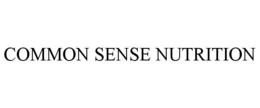 COMMON SENSE NUTRITION trademark