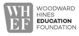 WHEF WOODWARD HINES EDUCATION FOUNDATION trademark