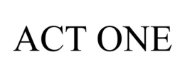 ACT ONE trademark