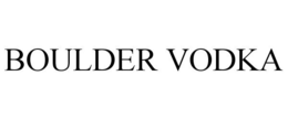 BOULDER VODKA trademark