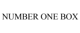 NUMBER ONE BOX trademark
