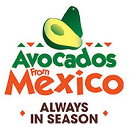 AVOCADOS FROM MEXICO ALWAYS IN SEASON trademark