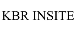 KBR INSITE trademark