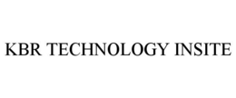KBR TECHNOLOGY INSITE trademark