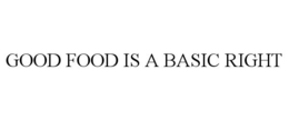 GOOD FOOD IS A BASIC RIGHT trademark