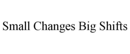 SMALL CHANGES BIG SHIFTS trademark