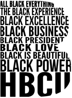 B ALL BLACK EVERYTHING THE BLACK EXPERIENCE BLACK EXCELLENCE BLACK BUSINESS BLACK PRESIDENT BLACK LOVE BLACK POWER HBCU trademark