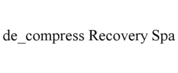 DE_COMPRESS RECOVERY SPA trademark