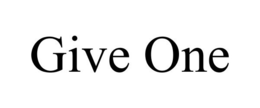 GIVE ONE trademark