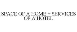 SPACE OF A HOME + SERVICES OF A HOTEL trademark