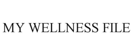 MY WELLNESS FILE trademark