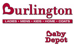 BURLINGTON LADIES · MENS · KIDS · HOME · COATS BABY DEPOT trademark