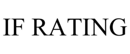 IF RATING trademark