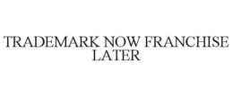 TRADEMARK NOW FRANCHISE LATER trademark