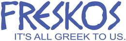 FRESKOS ITS ALL GREEK TO US trademark