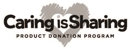 CARING IS SHARING PRODUCT DONATION PROGRAM trademark