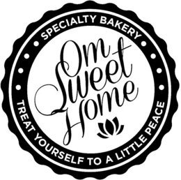 OM SWEET HOME SPECIALTY BAKERY TREAT YOURSELF TO A LITTLE PEACE trademark