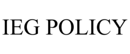 IEG POLICY trademark