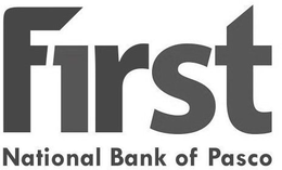 F1RST NATIONAL BANK OF PASCO trademark