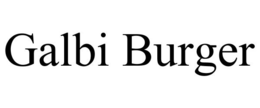 GALBI BURGER trademark