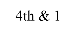 4TH & 1 trademark
