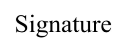 SIGNATURE trademark