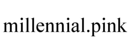 MILLENNIAL.PINK trademark